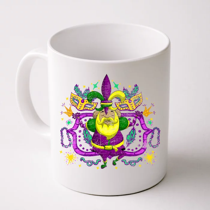 Joker Jester Hat Masquerade Parade Funny Mardi Gras Cute Gift Front & Back Coffee Mug