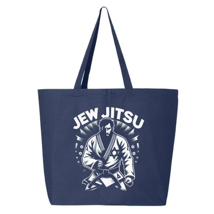 Jew Jitsu  Israeli Man Jiu Jitsu Fighter  Funny Jewish 25L Jumbo Tote