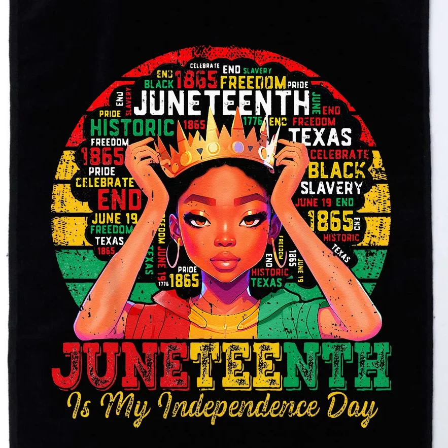 Juneteenth  Juneteenth Is My Independence Day Platinum Collection Golf Towel