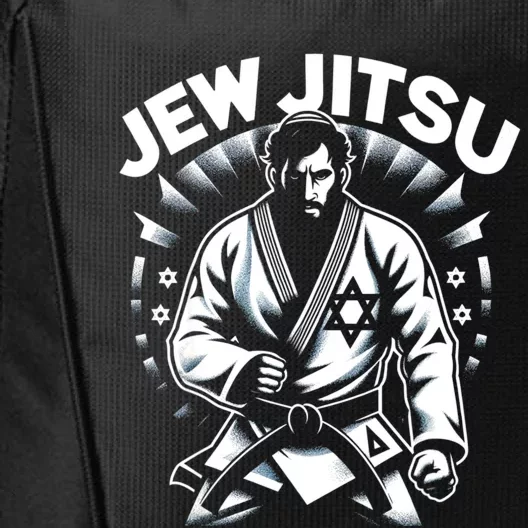 Jew Jitsu Israeli Man Jiu Jitsu Fighter Funny Jewish City Backpack