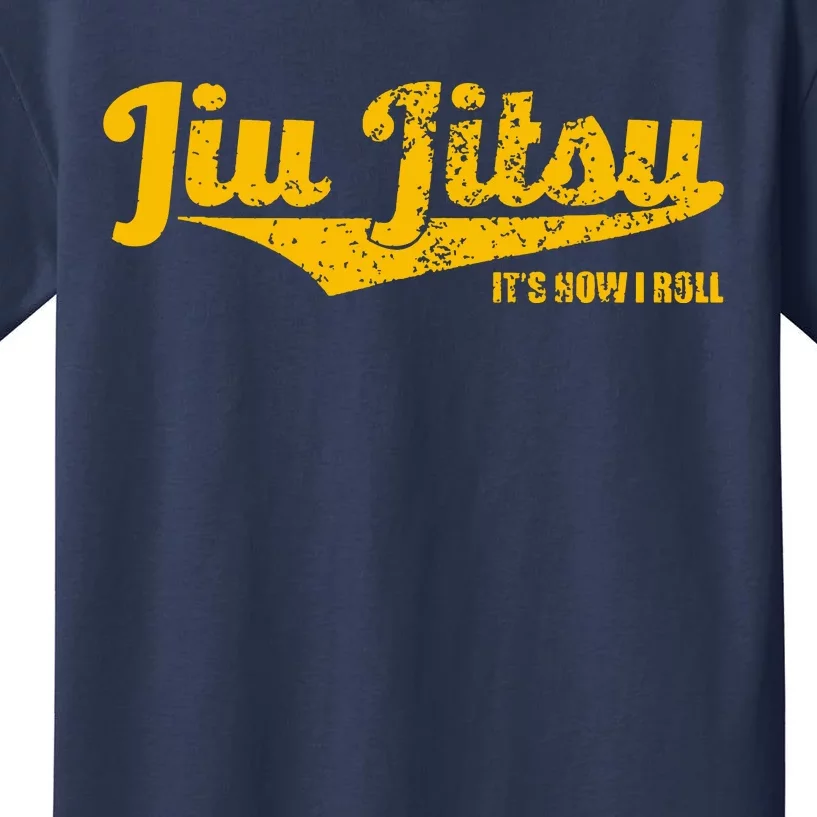 Jiu Jitsu It's How I Roll , BJJ Grappling MMA Kids T-Shirt