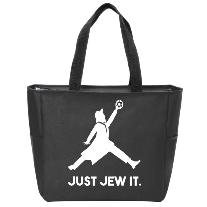 Just Jew It Funny Jewish Zip Tote Bag