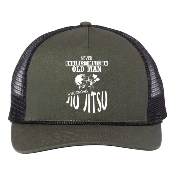 Jiu Jitsu Retro Rope Trucker Hat Cap