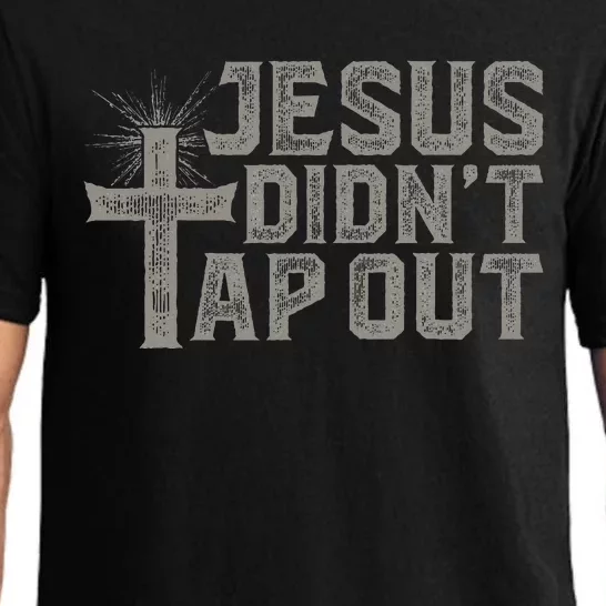 Jiu Jitsu Jesus Faith Christian Jesus DidnT Tap Out Pajama Set