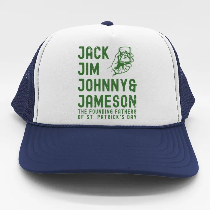 Jack Jim Johnny & Jameson St. PatrickS Day Trucker Hat