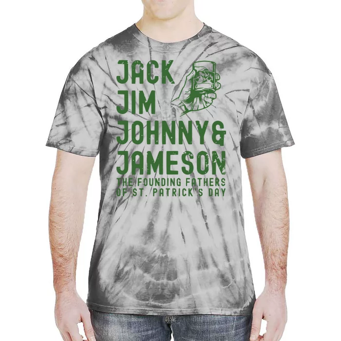 Jack Jim Johnny & Jameson St. PatrickS Day Tie-Dye T-Shirt