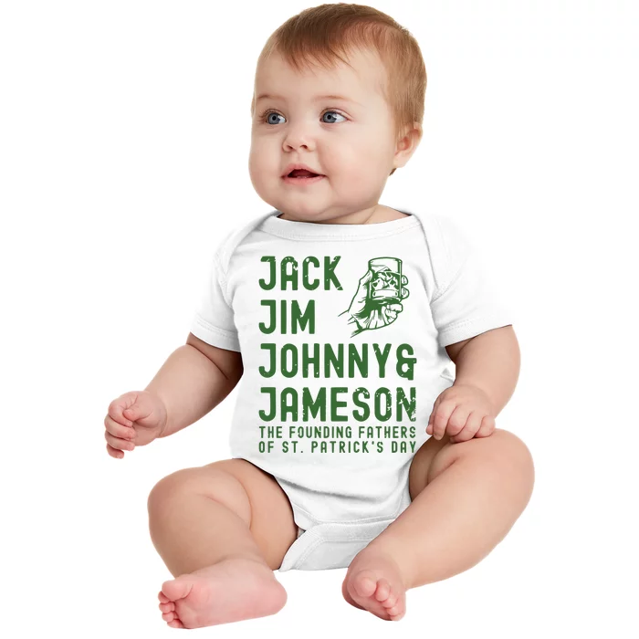 Jack Jim Johnny & Jameson St. PatrickS Day Baby Bodysuit