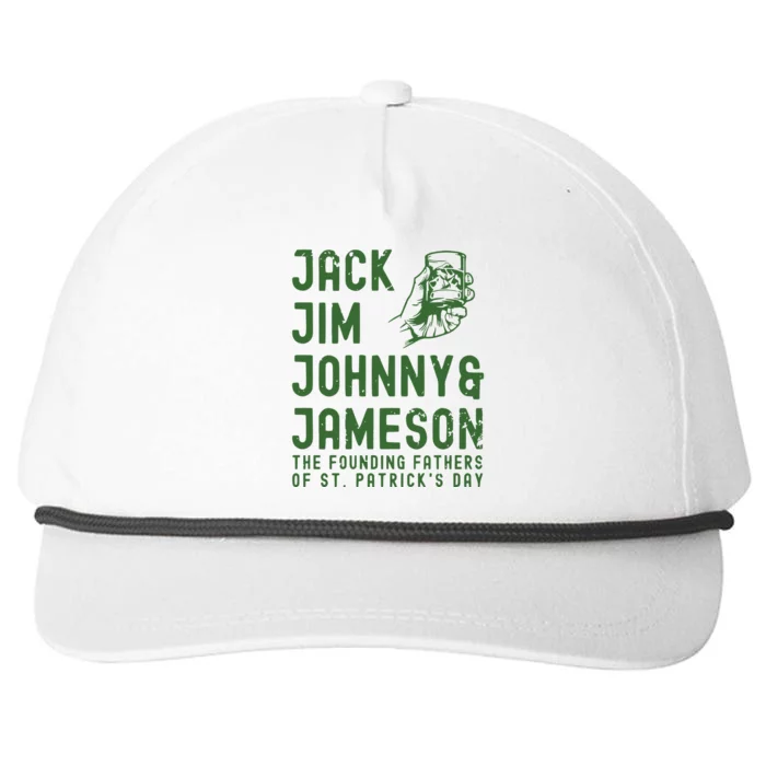 Jack Jim Johnny & Jameson St. PatrickS Day Snapback Five-Panel Rope Hat