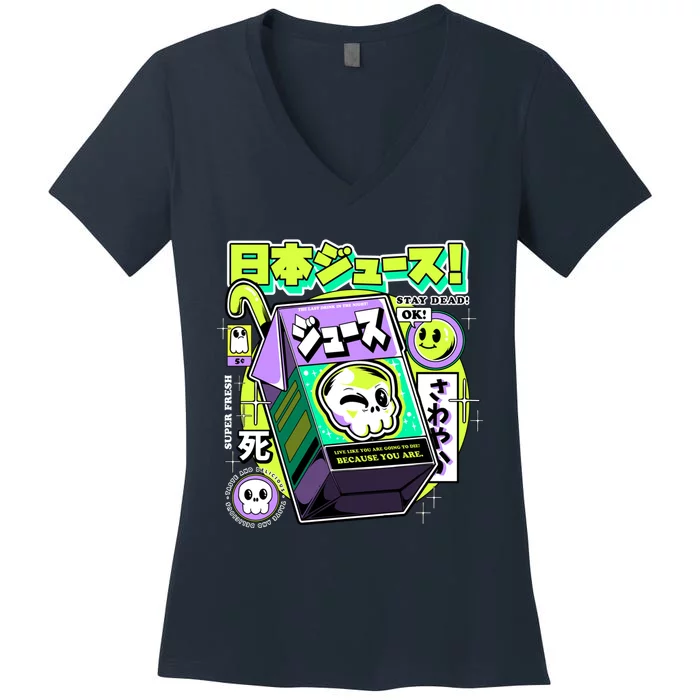 Japanese Juice Women's V-Neck T-Shirt