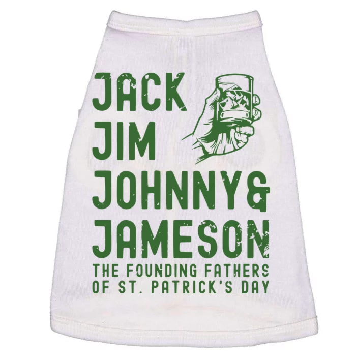 Jack Jim Johnny & Jameson St. PatrickS Day Doggie Tank