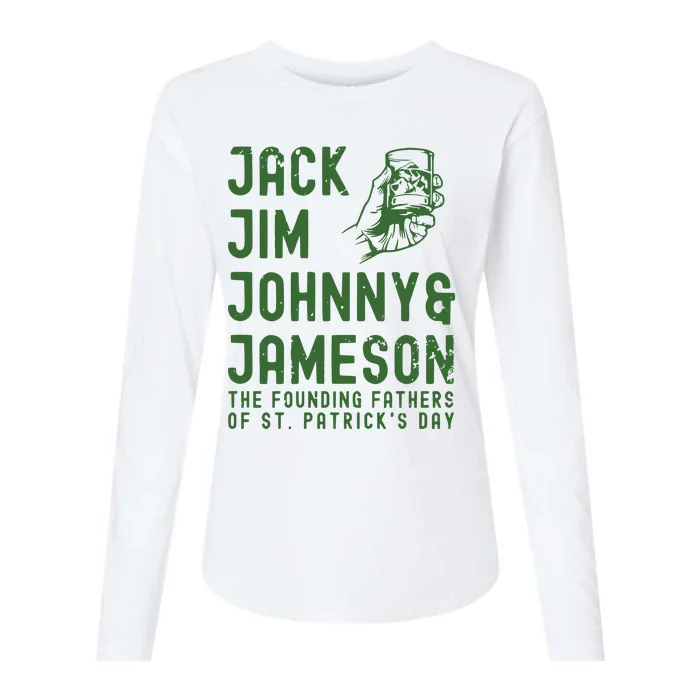 Jack Jim Johnny & Jameson St. PatrickS Day Womens Cotton Relaxed Long Sleeve T-Shirt