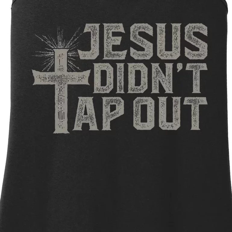 Jiu Jitsu Jesus Faith Christian Jesus DidnT Tap Out Ladies Essential Tank