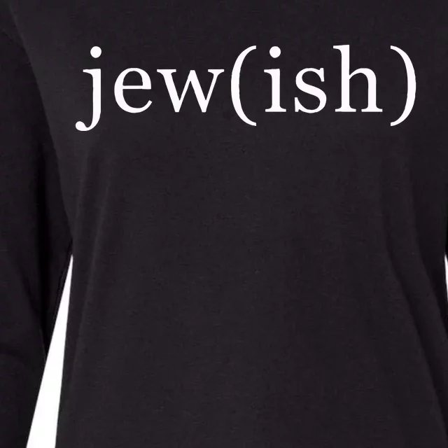 jew(ish) jewish jewish Funny Jewish Womens Cotton Relaxed Long Sleeve T-Shirt