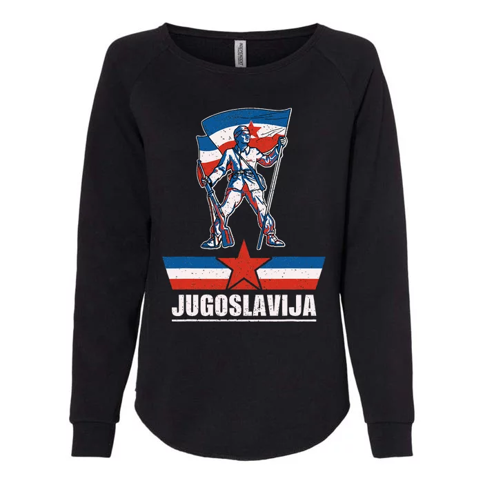 Jugoslavija Jugo Jebiga Balkan Sfrj Jugoslavia Womens California Wash Sweatshirt