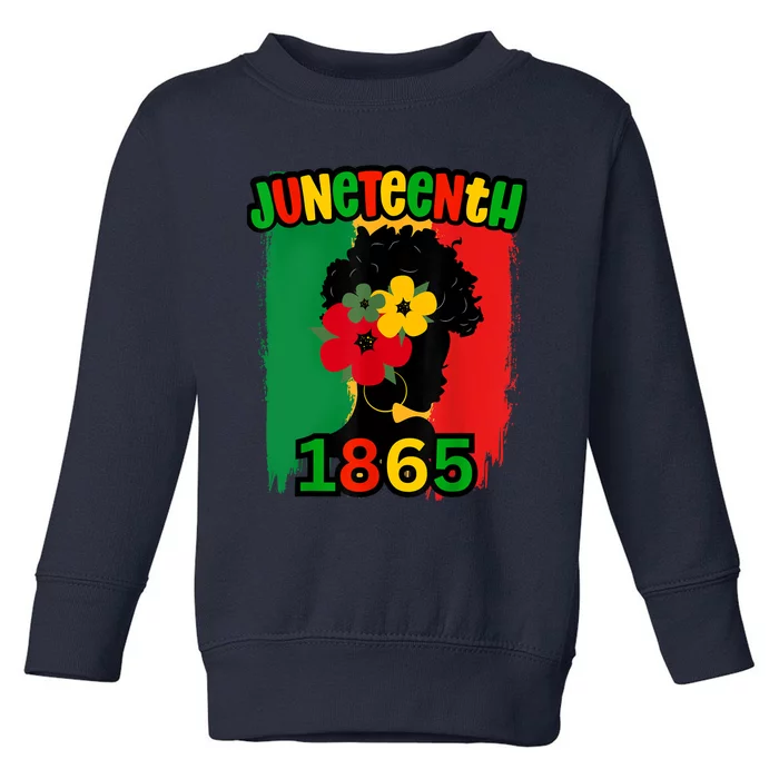 Juneteenth Juneteenth June 19th 1865 Juneteenth Freedom Day Toddler Sweatshirt