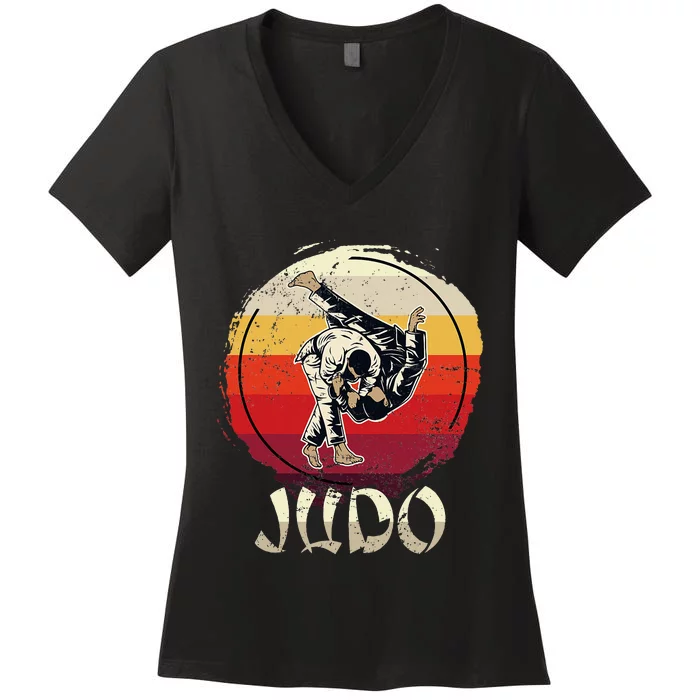 Judoka Judo Women's V-Neck T-Shirt