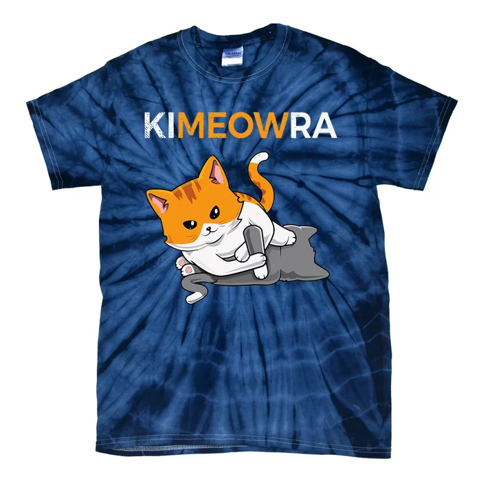 Jiu Jitsu Kimura & Cute Kawaii Cat Funny BJJ Tie-Dye T-Shirt