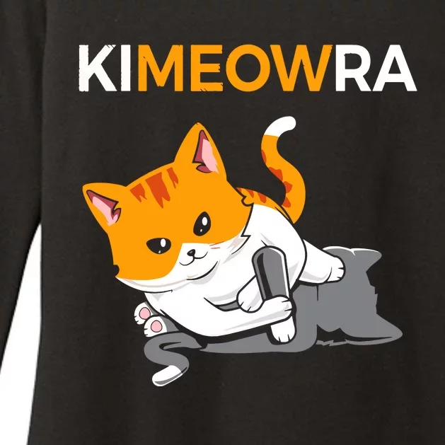 Jiu Jitsu Kimura Cute Kawaii Cat Funny BJJ Womens CVC Long Sleeve Shirt