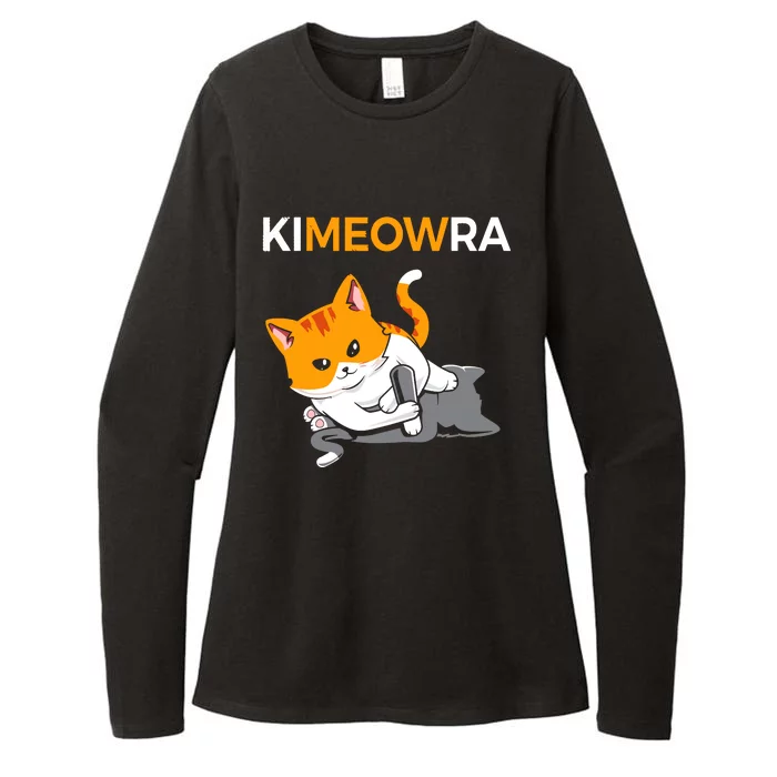 Jiu Jitsu Kimura Cute Kawaii Cat Funny BJJ Womens CVC Long Sleeve Shirt