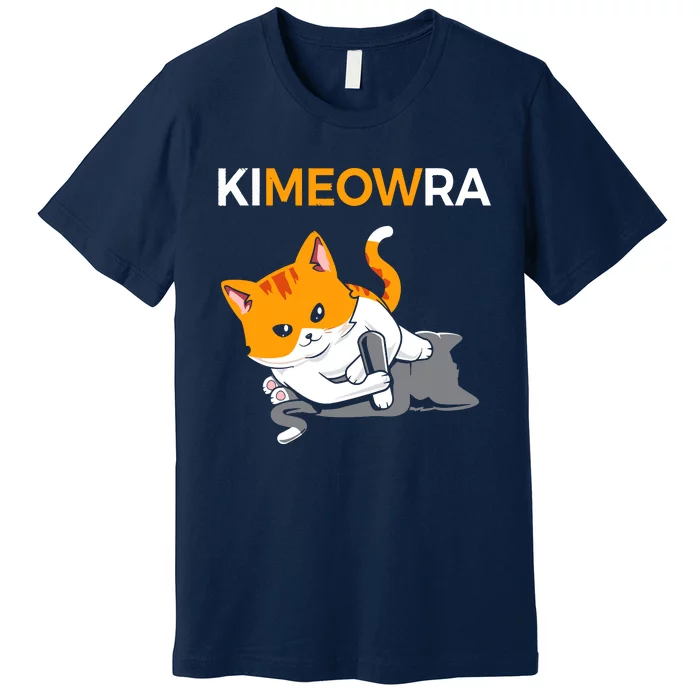 Jiu Jitsu Kimura Cute Kawaii Cat Funny BJJ Premium T-Shirt