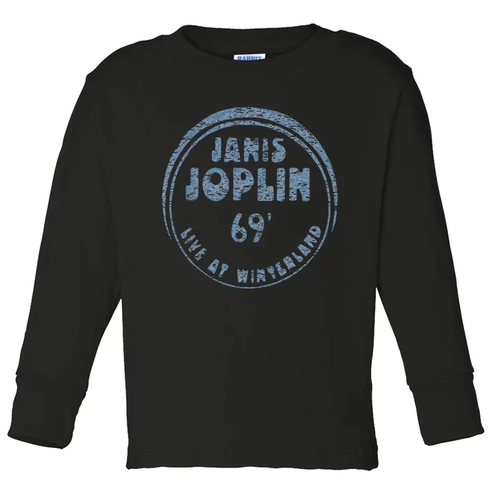 Janis Joplin Live At Winterland 1969 Toddler Long Sleeve Shirt