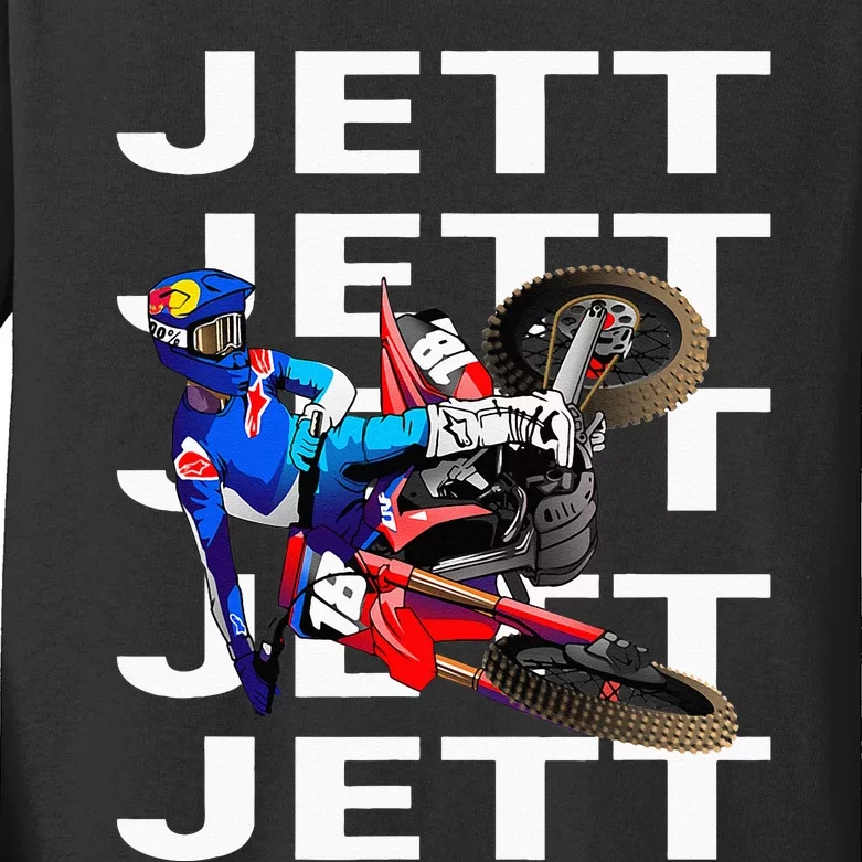 JL18 Jett Motocross Lawrence Supercross Kids Long Sleeve Shirt