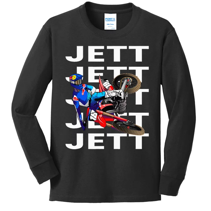 JL18 Jett Motocross Lawrence Supercross Kids Long Sleeve Shirt