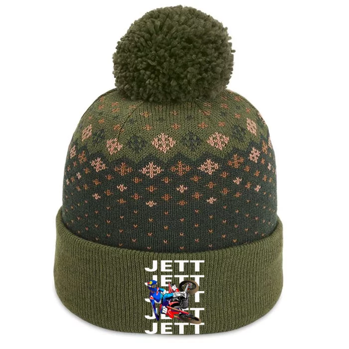 JL18 Jett Motocross Lawrence Supercross The Baniff Cuffed Pom Beanie