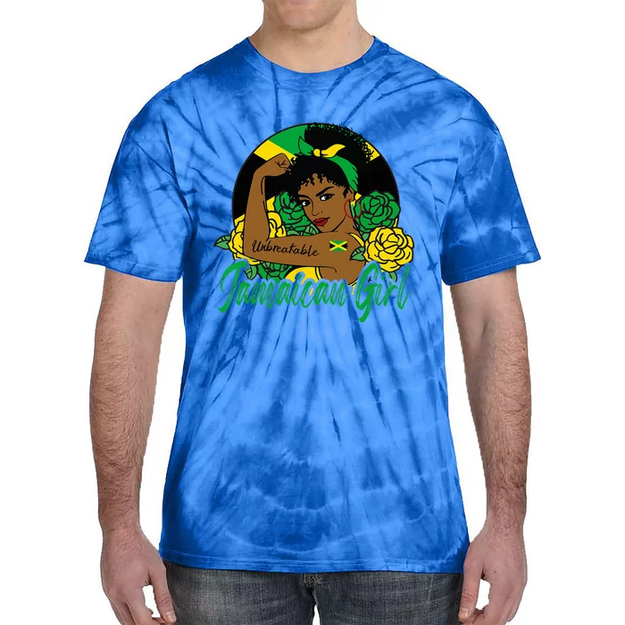 Jamaica Jamaican Mujer Jamaican Flag Tie-Dye T-Shirt