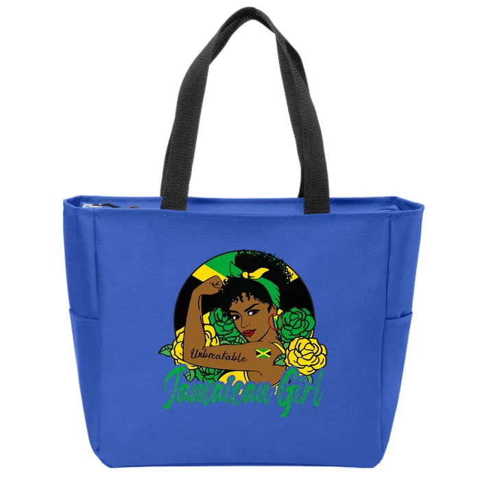 Jamaica Jamaican Mujer Jamaican Flag Zip Tote Bag