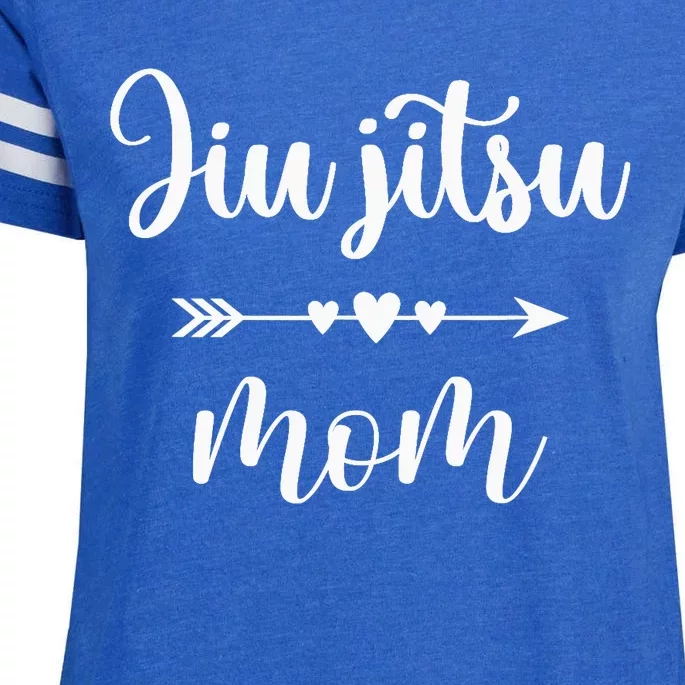 Jiu Jitsu Mom Martial Arts Lovers Gift Brazilian JiuJitsu Enza Ladies Jersey Football T-Shirt