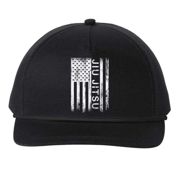 Jiu Jitsu Martial Arts American Flag Snapback Five-Panel Rope Hat