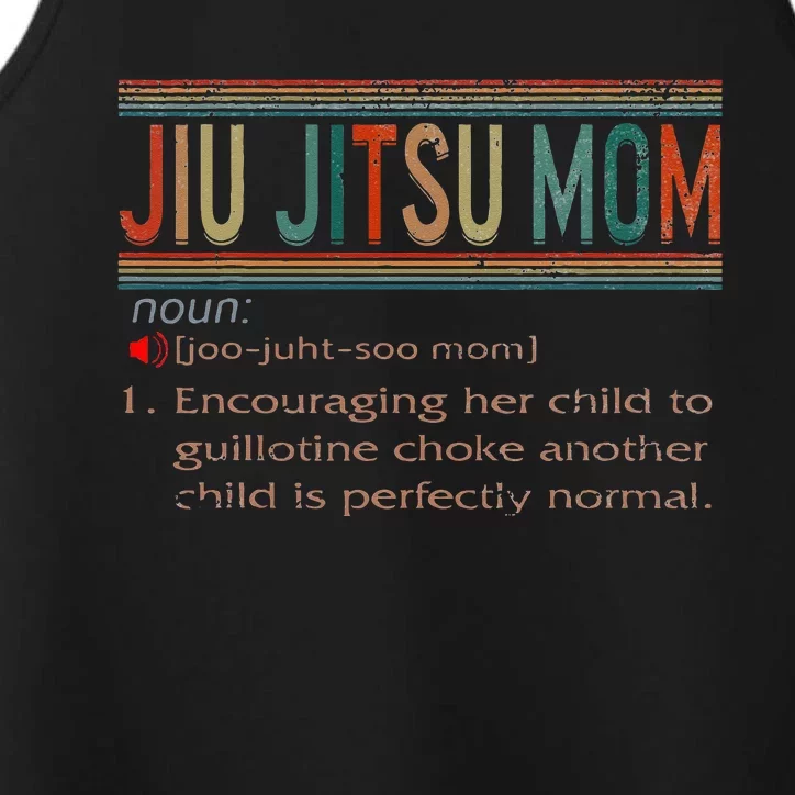 Jiu Jitsu Mom Definition BJJ MMA Jujitsu Martial Performance Tank