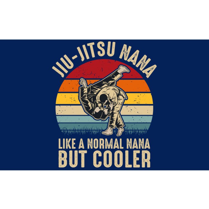 Jiu Jitsu Nana Like A Normal Nana But Cooler Funny Dad Gifts Retro Plus Size Bumper Sticker