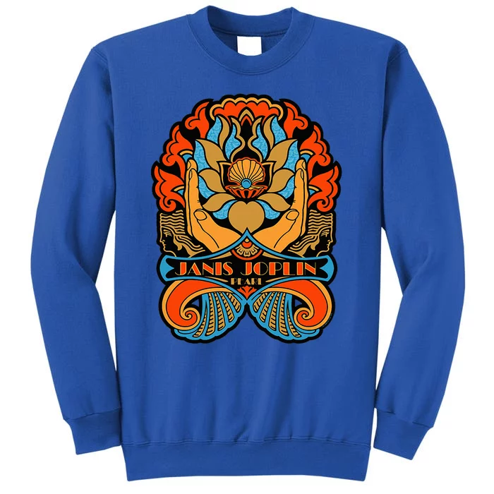 J.Anis Joplin Pearl Art Nouveau Lotus Flower Tall Sweatshirt