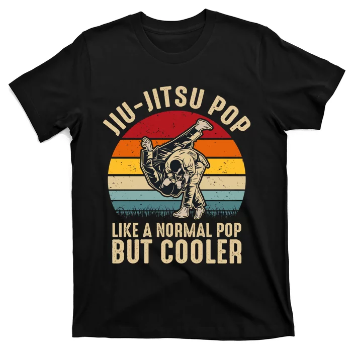 Jiu Jitsu Pop Like A Normal Pop But Cooler Funny Dad Gifts Retro Plus Size T-Shirt