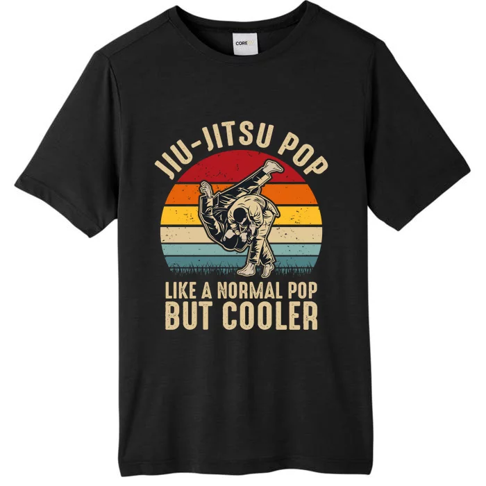 Jiu Jitsu Pop Like A Normal Pop But Cooler Funny Dad Gifts Retro Plus Size ChromaSoft Performance T-Shirt