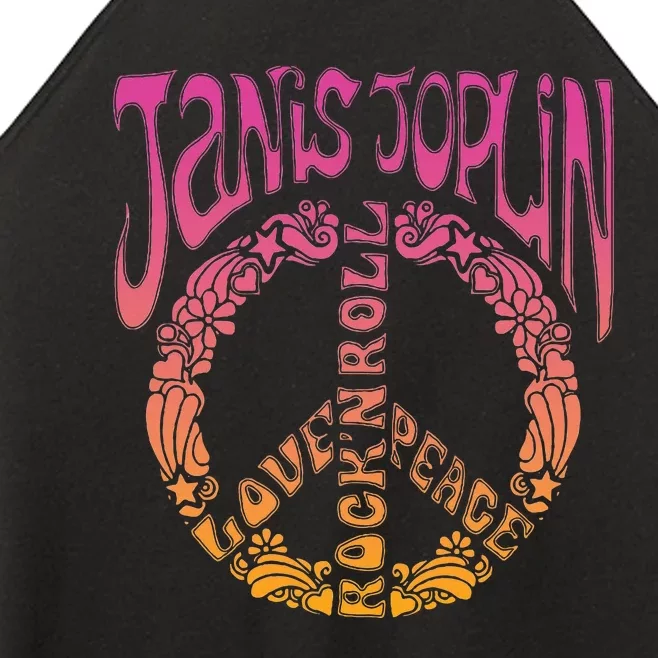 J.A.N.I.S Joplin Peace Art Nouveau Women’s Perfect Tri Rocker Tank