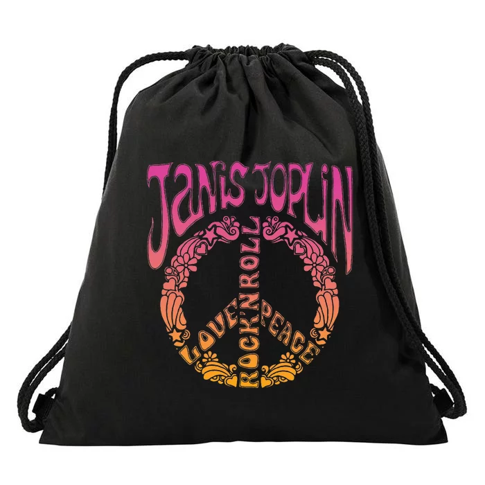 J.A.N.I.S J.O.P.L.I.N Peace Art Nouveau Drawstring Bag