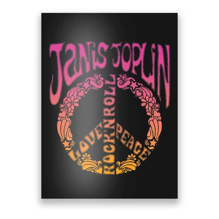 J.A.N.I.S J.O.P.L.I.N Peace Art Nouveau Poster