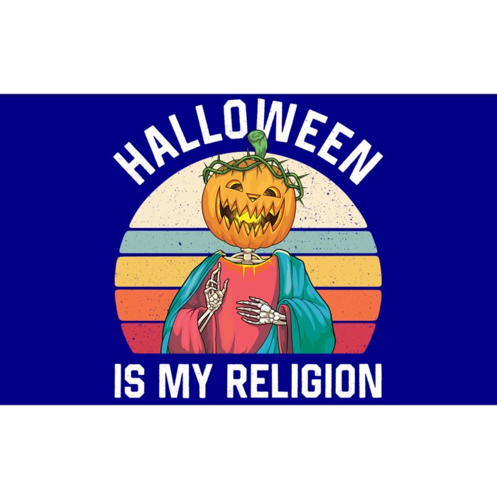 Jackolantern Jesus Pumpkin Halloween Is My Religion Gift Bumper Sticker