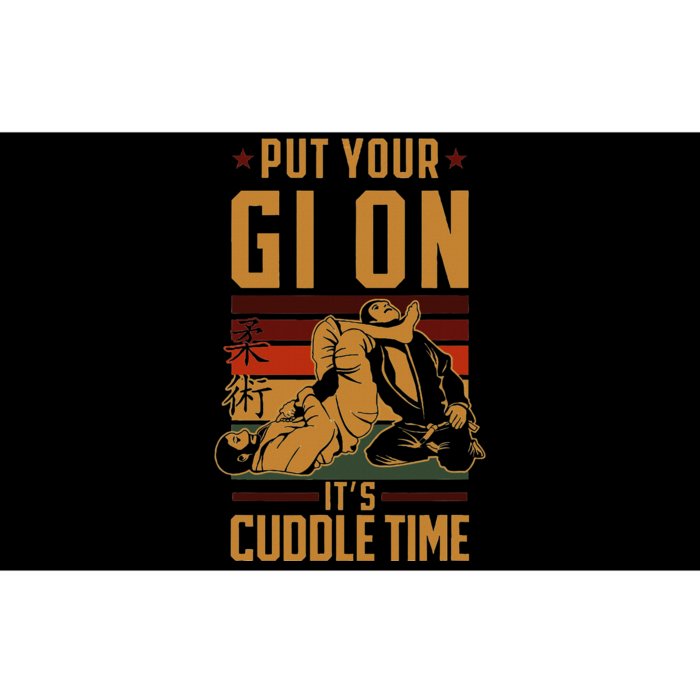 Jiu Jitsu Retro Vintage Put Your Gi On ItS Cuddle Time Bumper Sticker