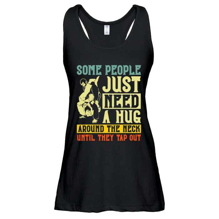 Jiu Jitsu Some People Need A Hug BJJ MMA Jujitsu Ladies Essential Flowy Tank