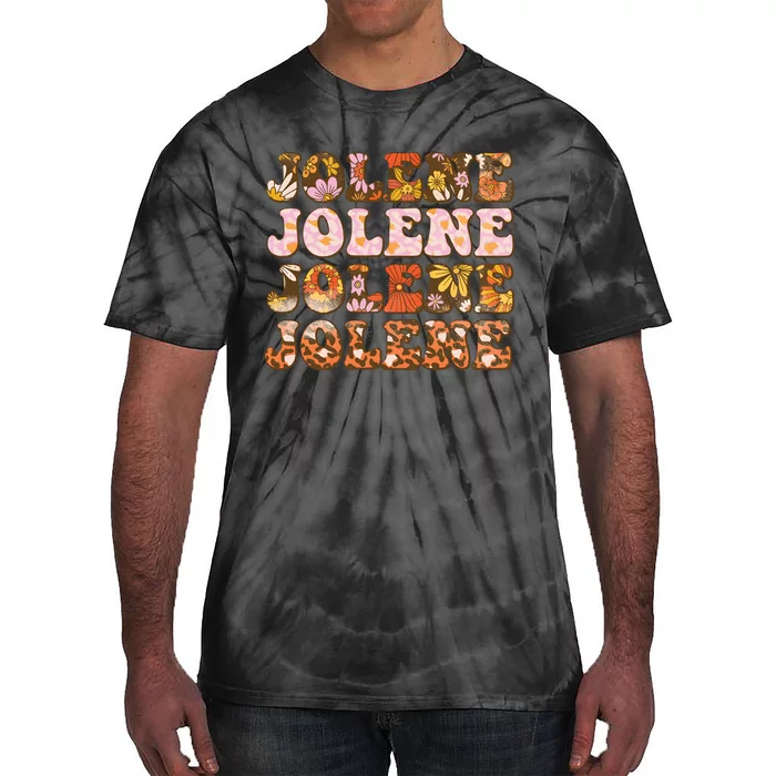 Jolene Jolly Song Leopard Floral Tie-Dye T-Shirt