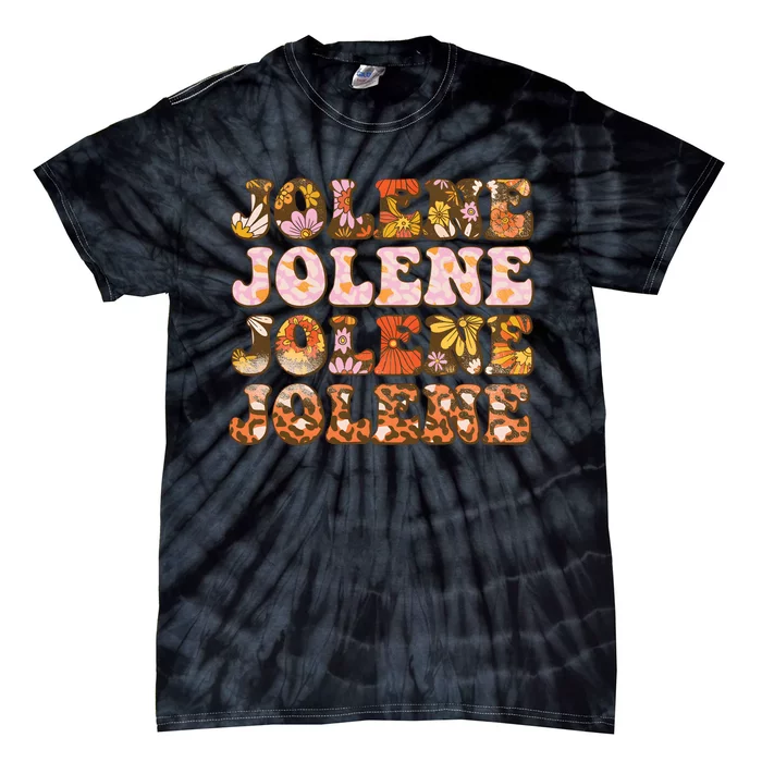 Jolene Jolly Song Leopard Floral Tie-Dye T-Shirt