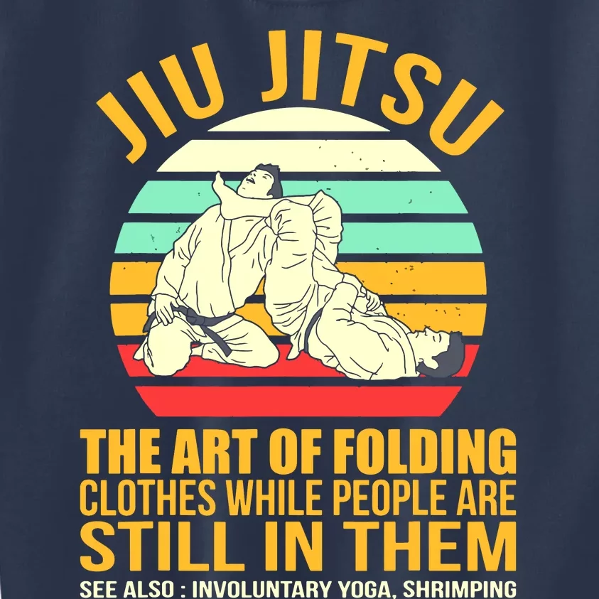 Jiu Jitsu Shirts Art Of Folding Clothes BJJ MMA Jujitsu Kids Sweatshirt