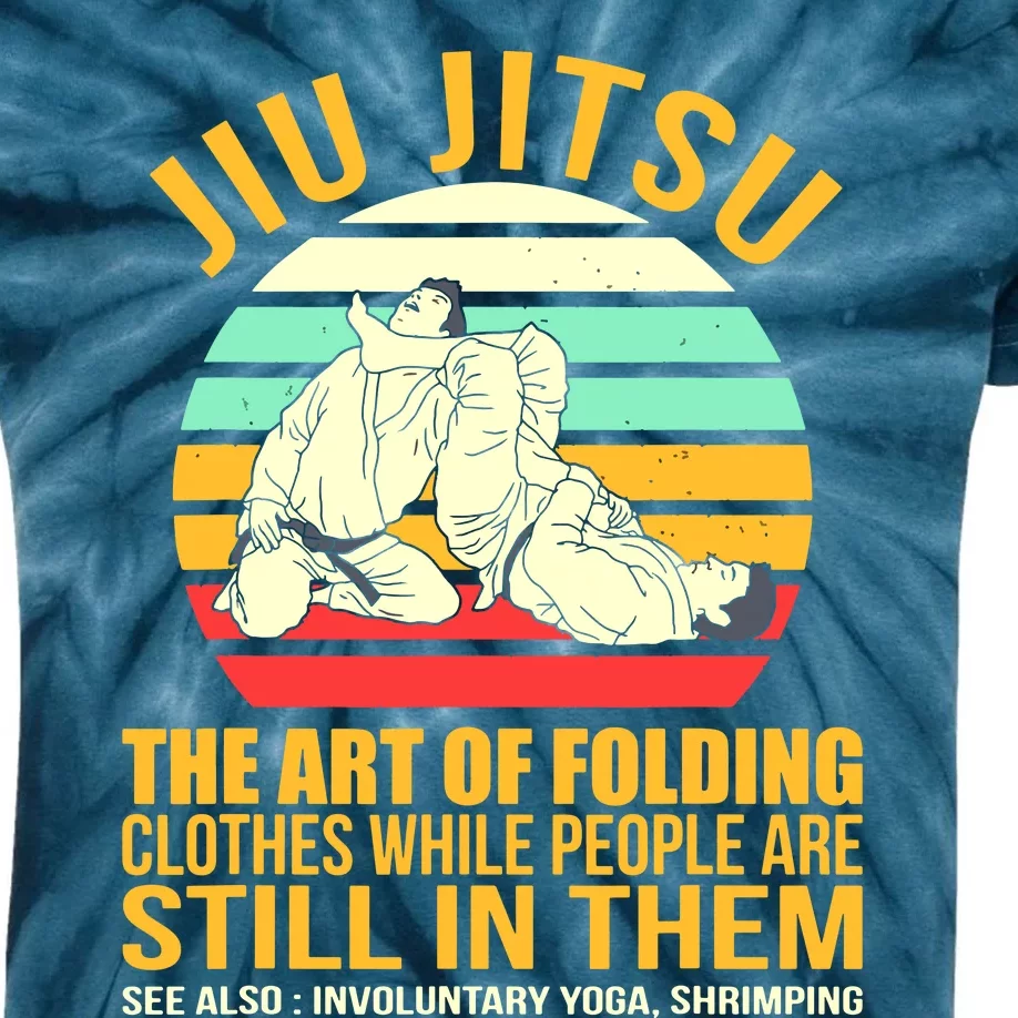 Jiu Jitsu Shirts Art Of Folding Clothes BJJ MMA Jujitsu Kids Tie-Dye T-Shirt