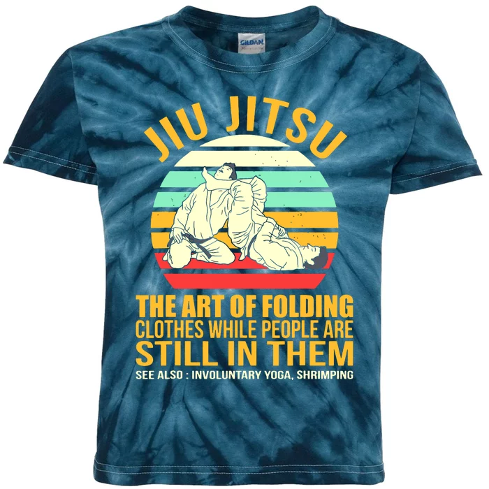 Jiu Jitsu Shirts Art Of Folding Clothes BJJ MMA Jujitsu Kids Tie-Dye T-Shirt