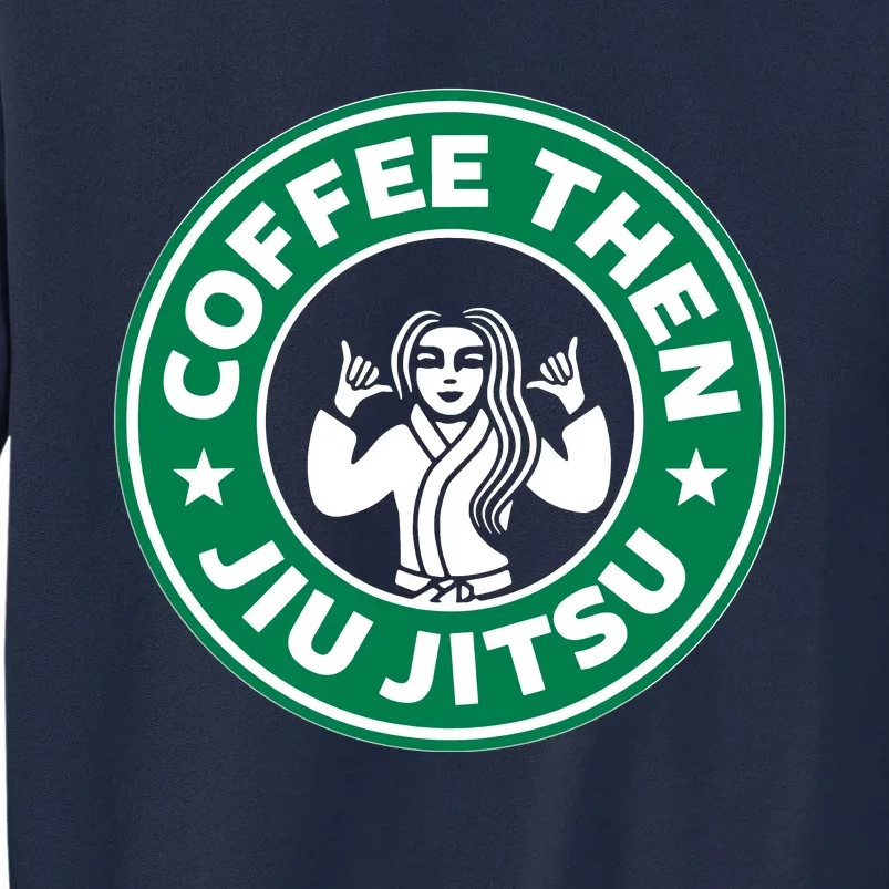 Jiu Jitsu Shirts Coffee Lover Men BJJ MMA Jujitsu Tall Sweatshirt