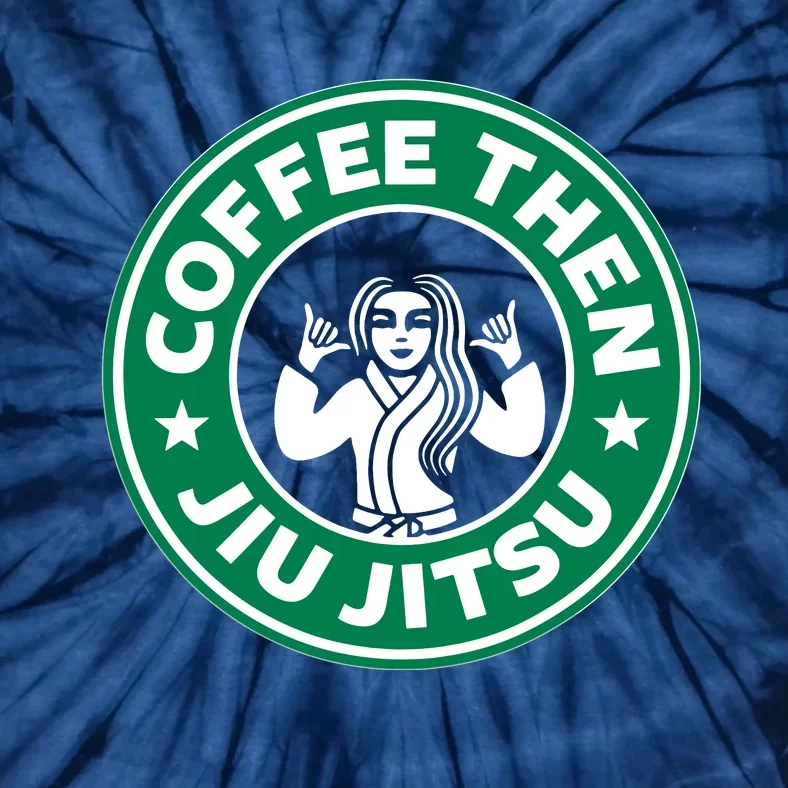 Jiu Jitsu Shirts Coffee Lover Men BJJ MMA Jujitsu Tie-Dye T-Shirt